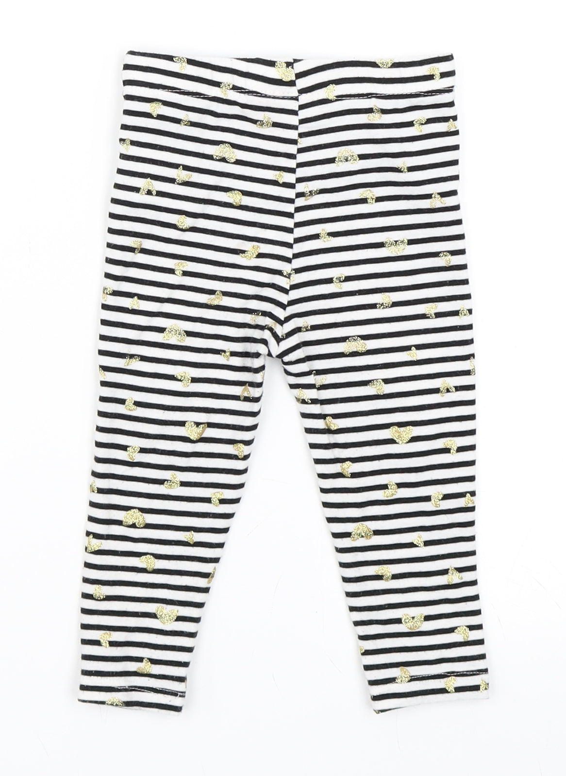 Juicy Couture Girls Blue Striped  Capri Leggings Size 18 Months