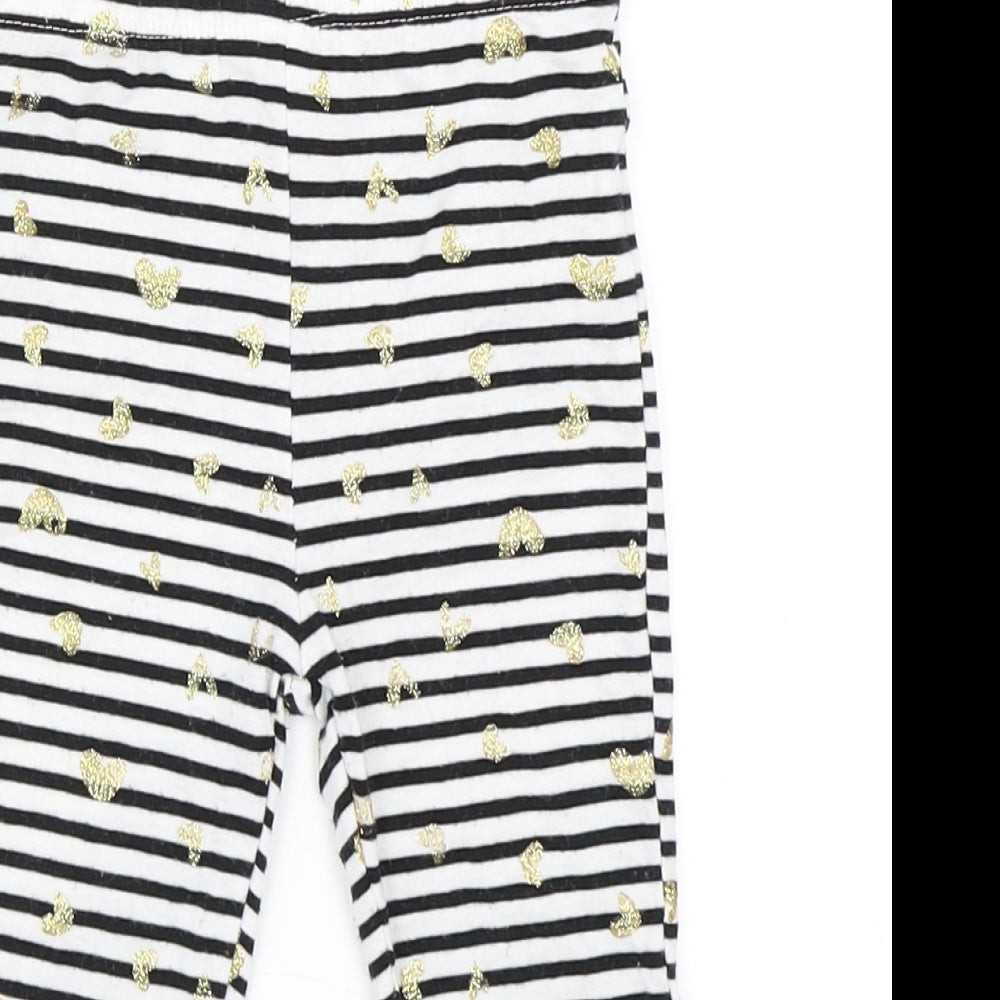 Juicy Couture Girls Blue Striped  Capri Leggings Size 18 Months