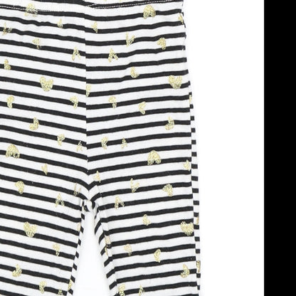 Juicy Couture Girls Blue Striped  Capri Leggings Size 18 Months