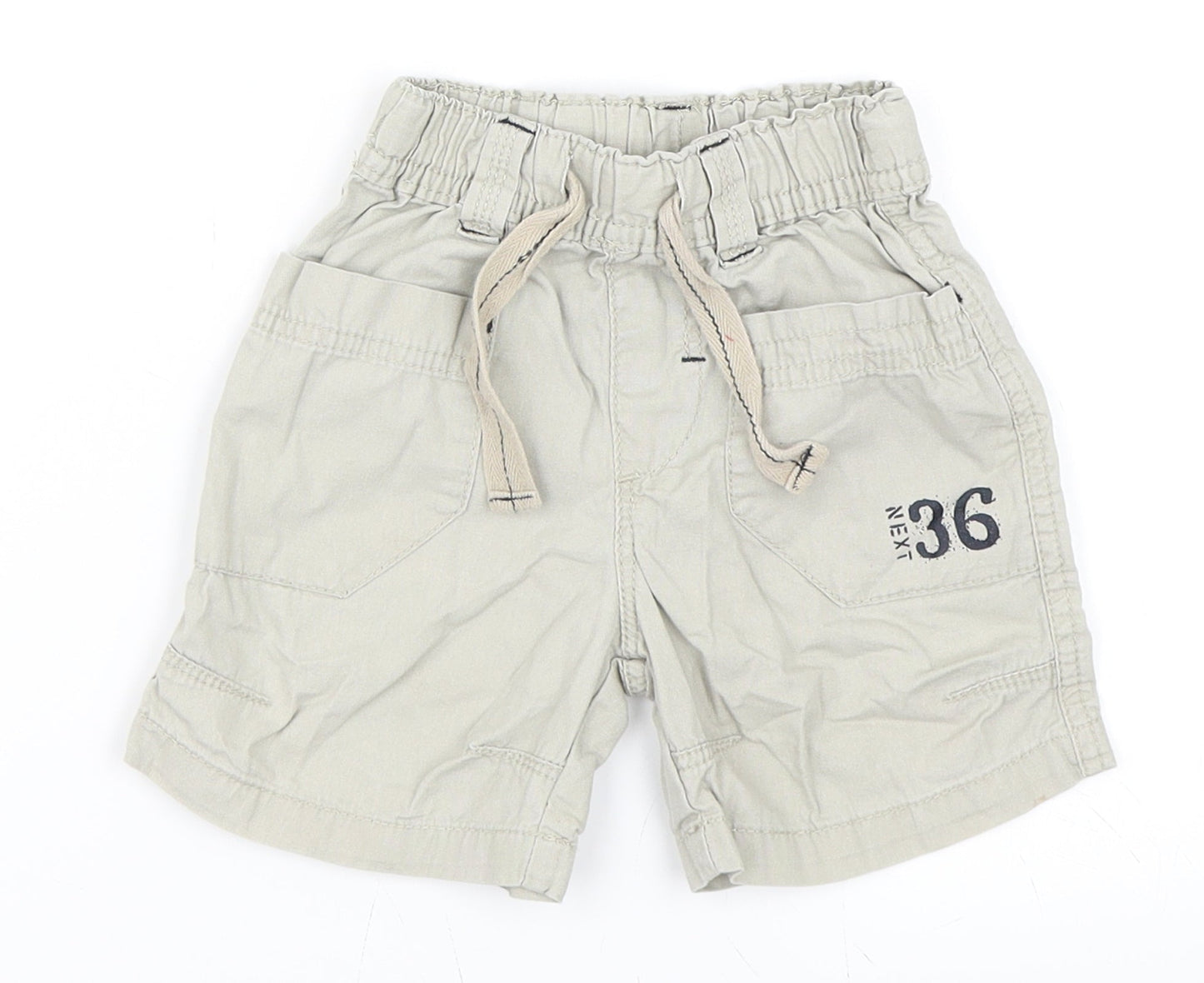 NEXT Boys Beige   Cropped Trousers Size 12-18 Months
