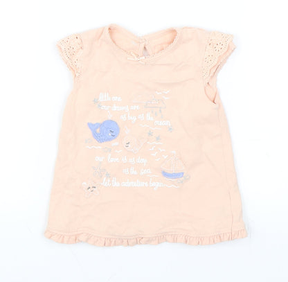 George Girls Pink   Shift  Size 9-12 Months  - Ocean