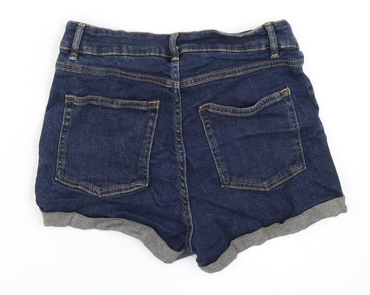 H&M Womens Blue  Denim Hot Pants Shorts Size 38