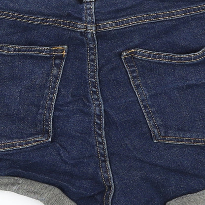 H&M Womens Blue  Denim Hot Pants Shorts Size 38
