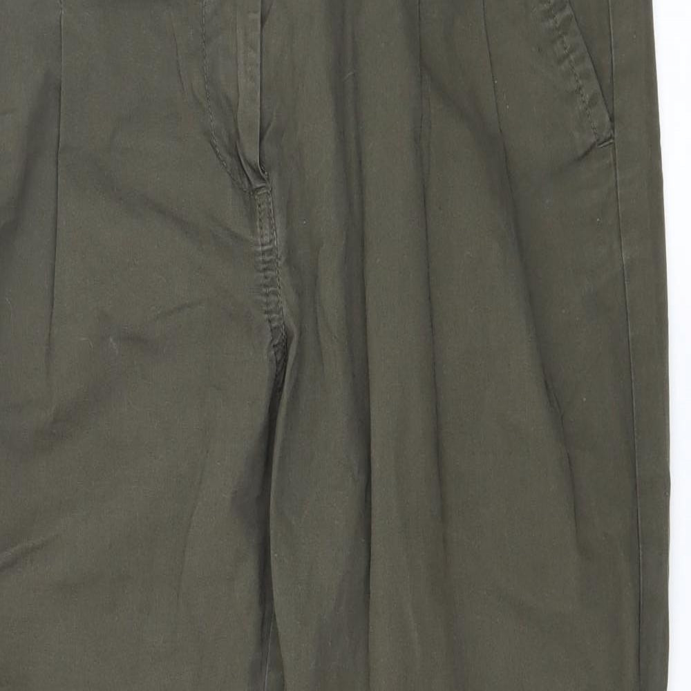 Womens UK Size 8 Dorothy Perkins Regular Fit  Green Trousers