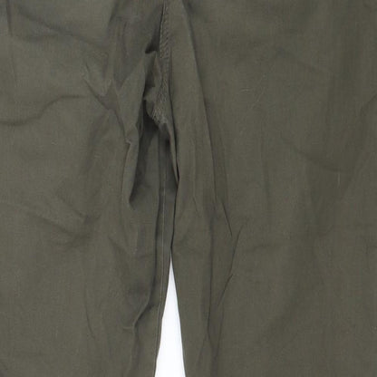 Womens UK Size 8 Dorothy Perkins Regular Fit  Green Trousers