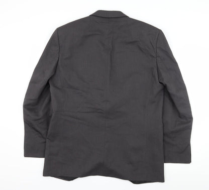 Mens UK Size L C&A Regular Grey Suit Jacket