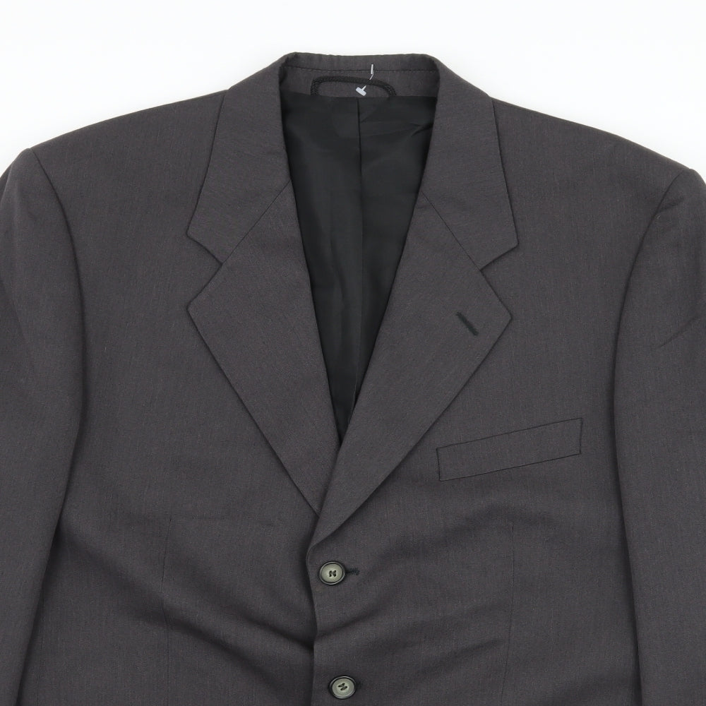 Mens UK Size L C&A Regular Grey Suit Jacket