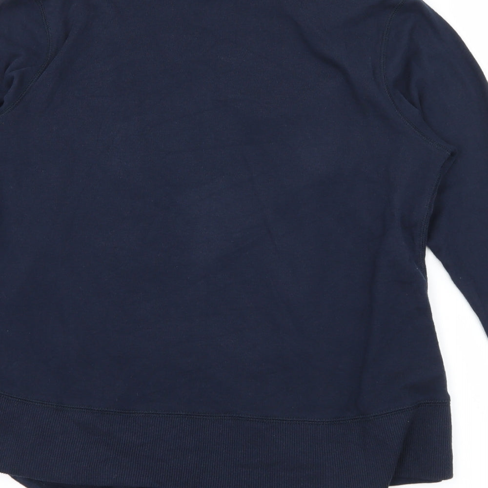 Marks and Spencer Womens Blue  Jersey Cardigan Jumper Size 12