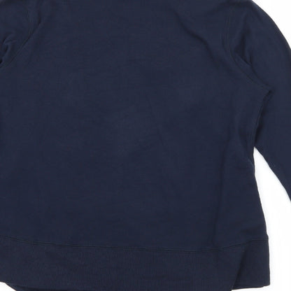 Marks and Spencer Womens Blue  Jersey Cardigan Jumper Size 12