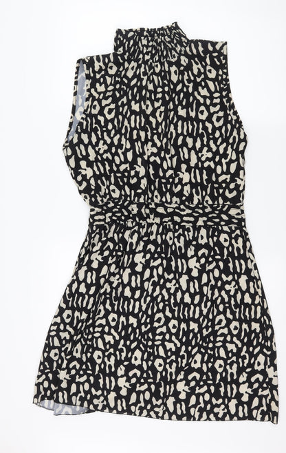 Cameo Rose Womens Brown Animal Print  Fit & Flare  Size M