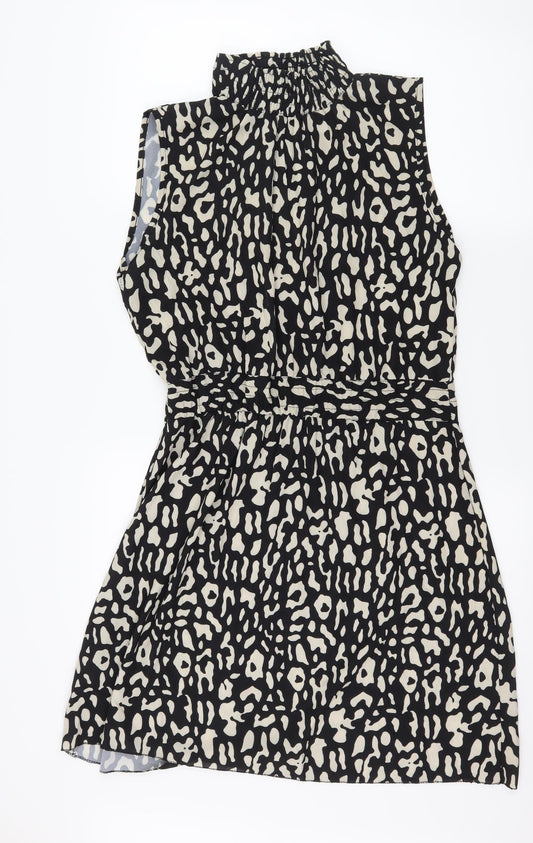 Cameo Rose Womens Brown Animal Print  Fit & Flare  Size M