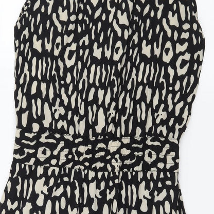 Cameo Rose Womens Brown Animal Print  Fit & Flare  Size M