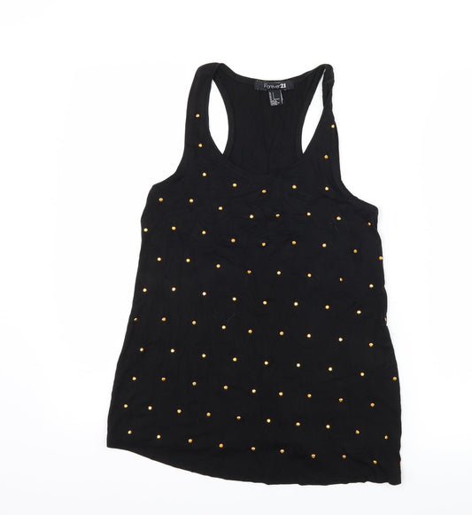FOREVER 21 Womens Black  Jersey Basic Tank Size S