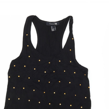 FOREVER 21 Womens Black  Jersey Basic Tank Size S