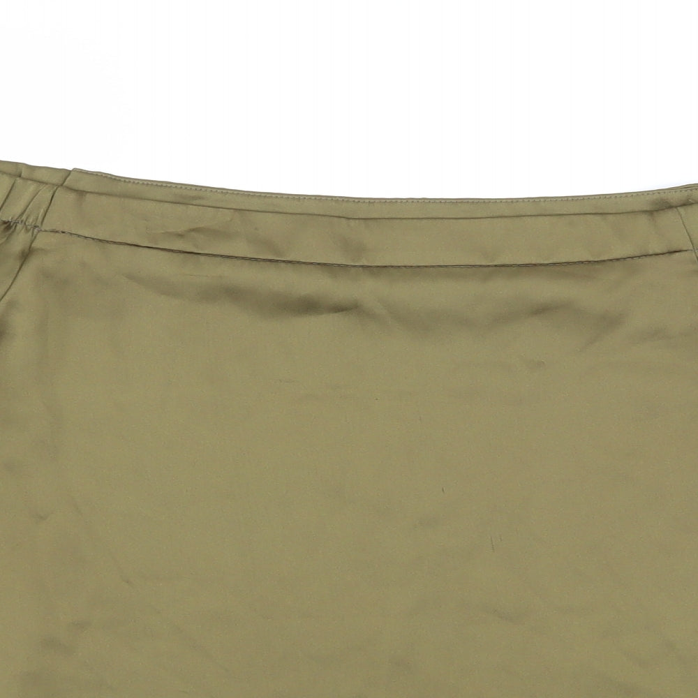Womens UK Size 10 New Look Green Basic Blouse