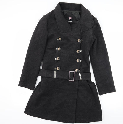 Altinay Womens Grey   Pea Coat Coat Size S