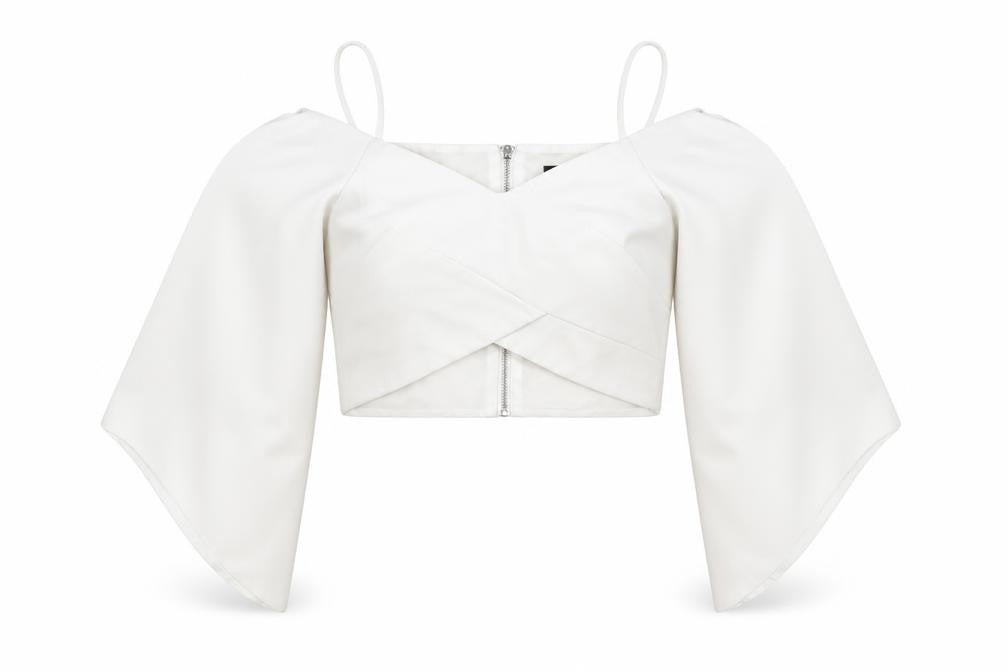 Womens UK Size 8 Topshop White Basic Blouse