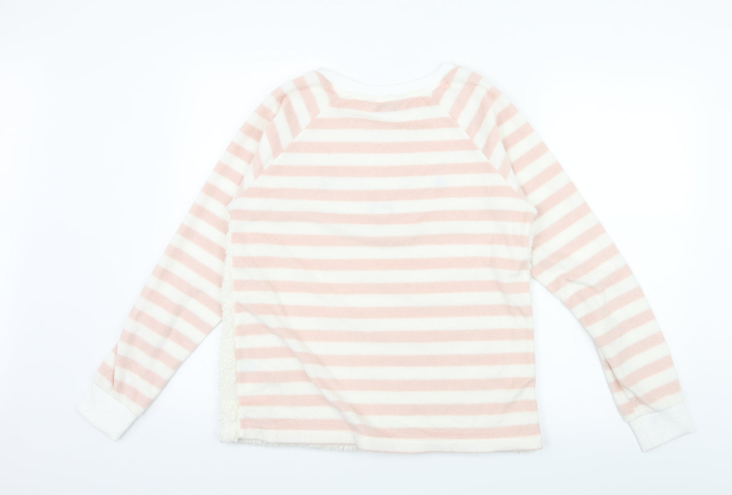 Dorothy Perkins Womens Pink Striped Microfibre Top Pyjama Top Size S  - Raccoon