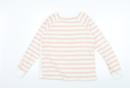 Dorothy Perkins Womens Pink Striped Microfibre Top Pyjama Top Size S  - Raccoon