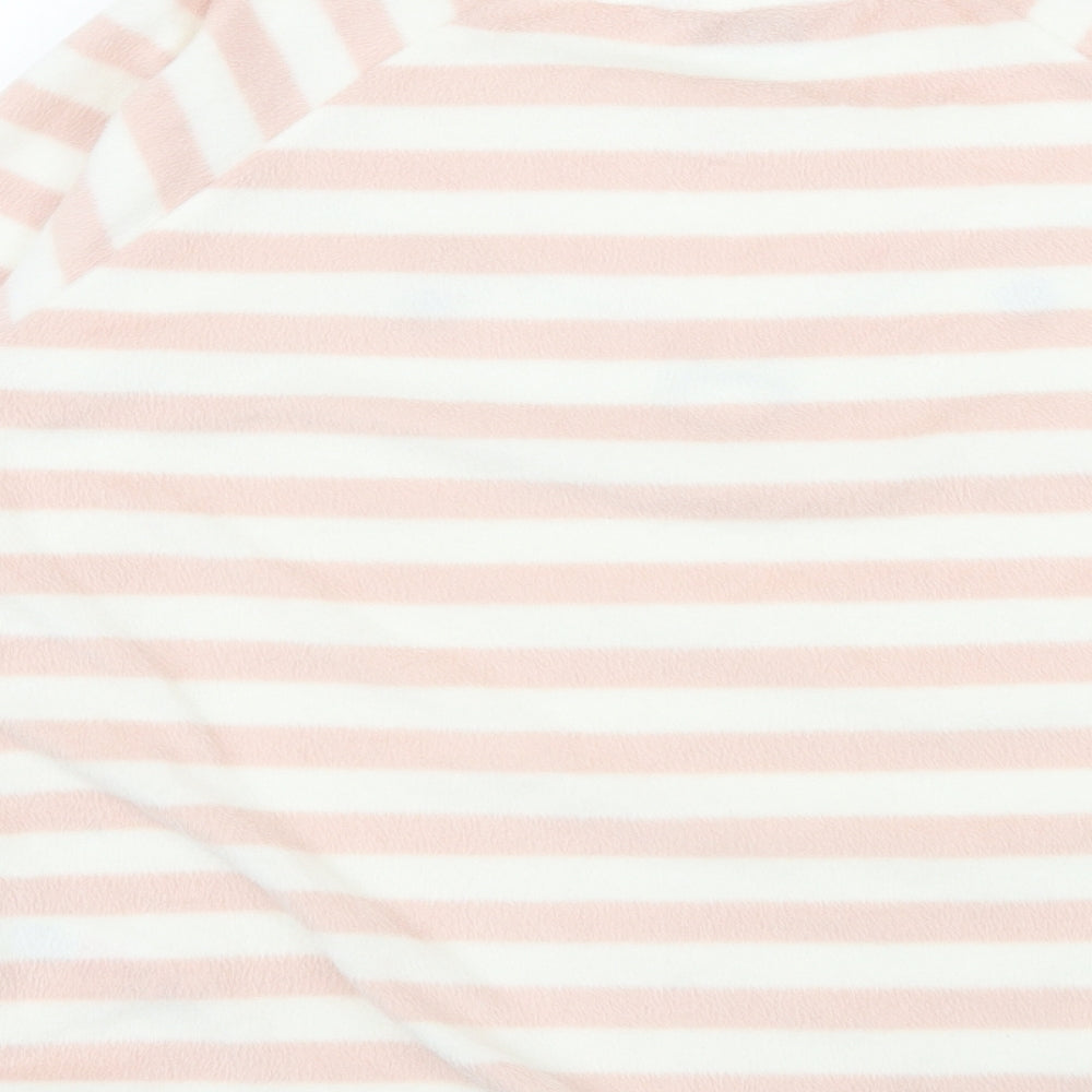 Dorothy Perkins Womens Pink Striped Microfibre Top Pyjama Top Size S  - Raccoon