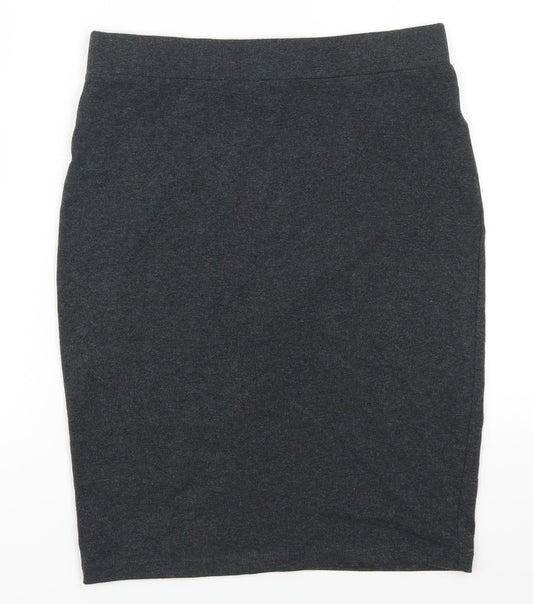 FOREVER 21 Womens Grey   Straight & Pencil Skirt Size M