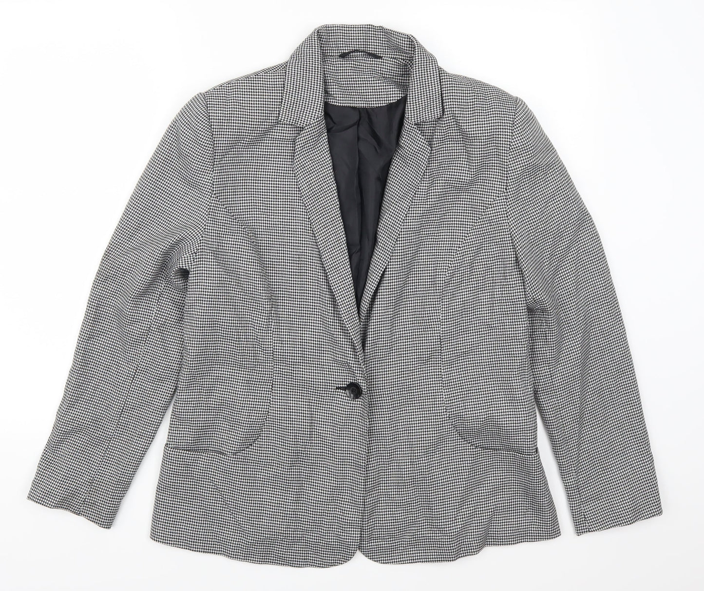 F&F Womens Grey Herringbone  Jacket Suit Jacket Size 14