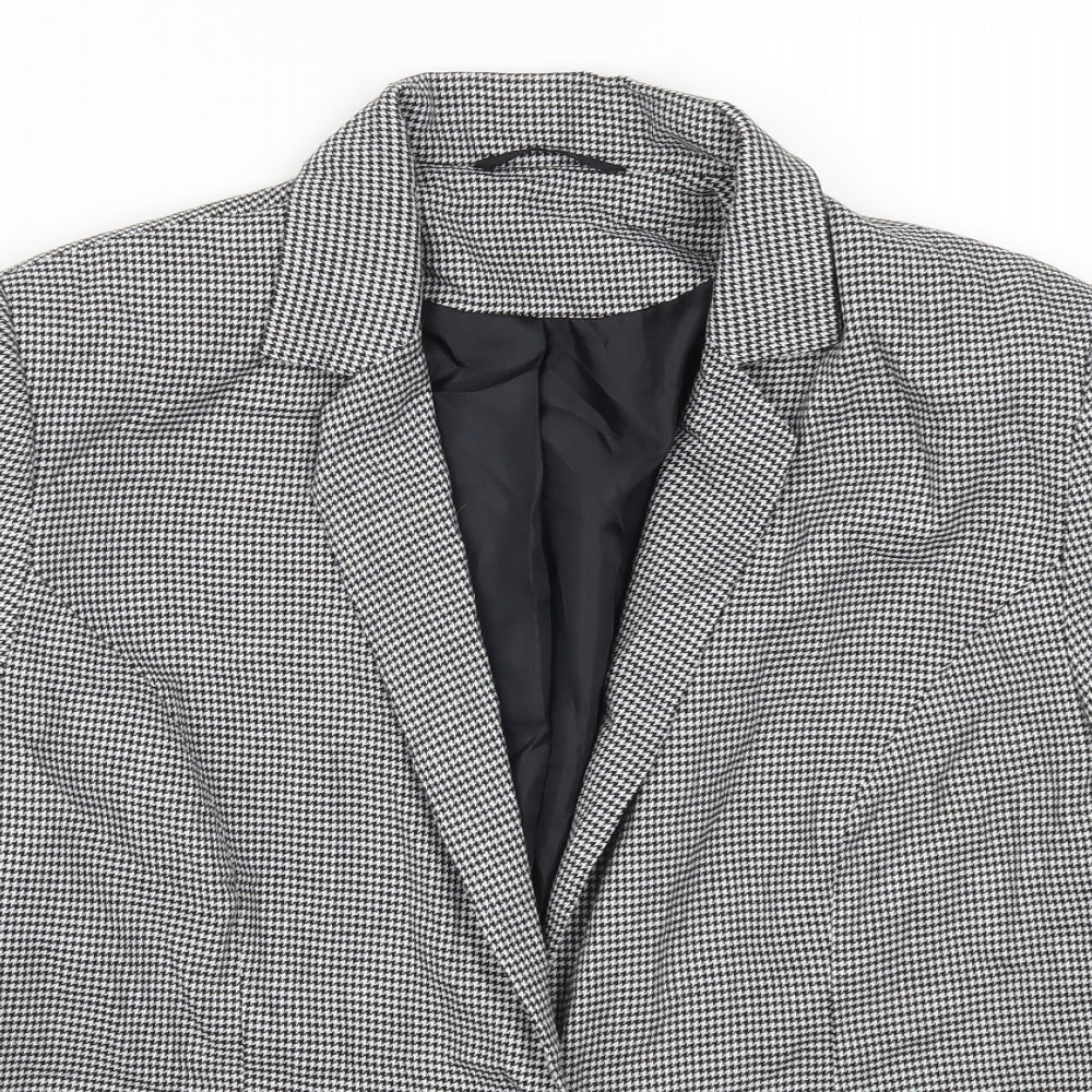 F&F Womens Grey Herringbone  Jacket Suit Jacket Size 14