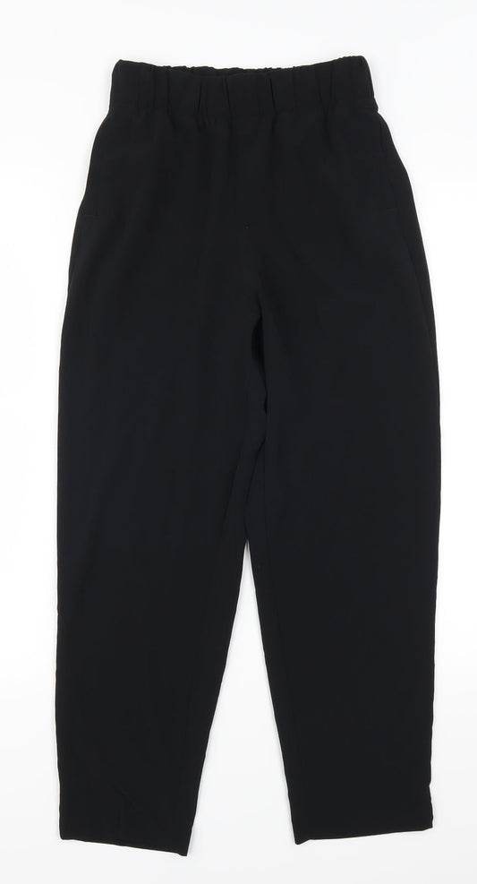 Womens UK Size 24 in Preworn Regular Fit  Black Trousers