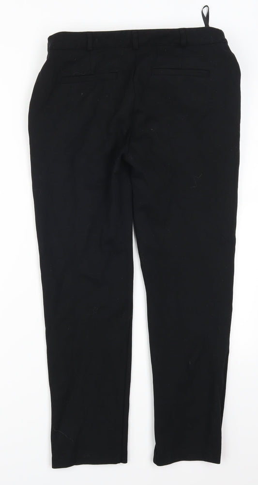 Nutmeg Womens Black   Trousers  Size 10 L25.5 in