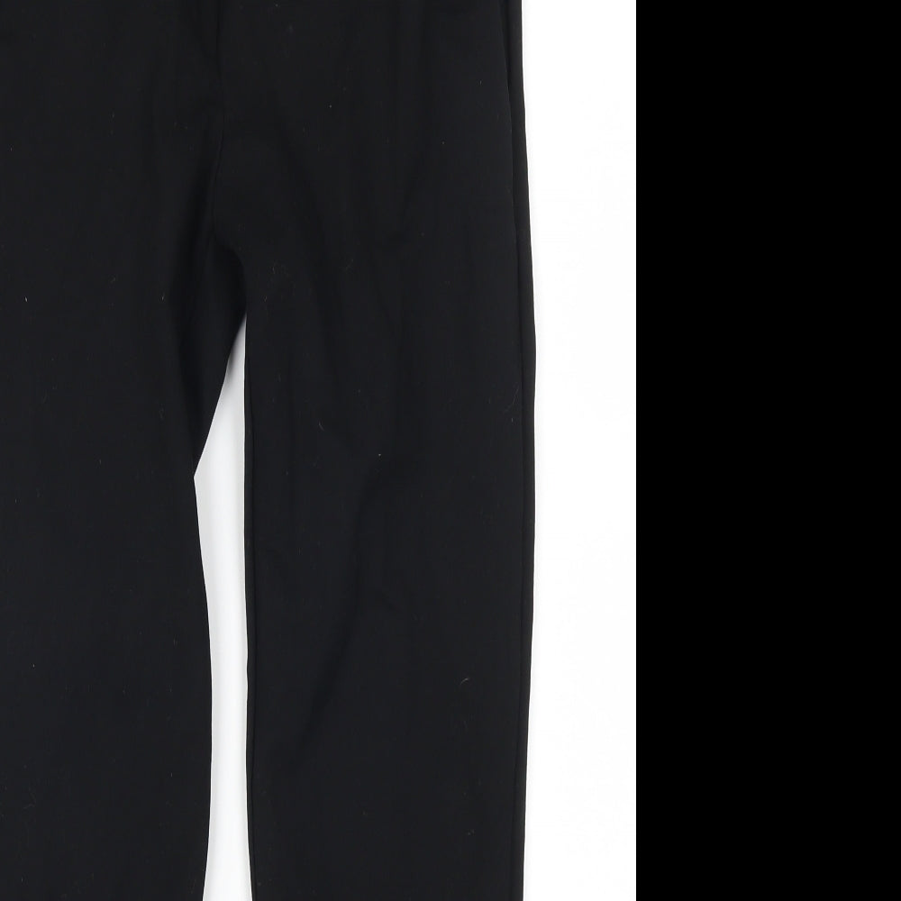 Nutmeg Womens Black   Trousers  Size 10 L25.5 in