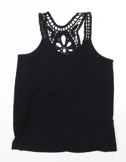 Womens UK Size 6 Atmosphere Black Basic Tank
