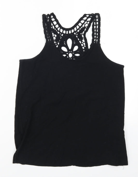Womens UK Size 6 Atmosphere Black Basic Tank