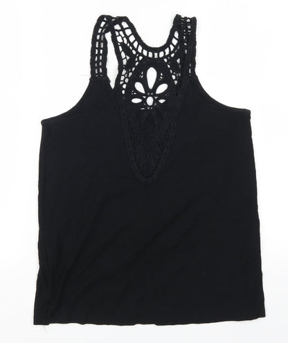 Womens UK Size 6 Atmosphere Black Basic Tank