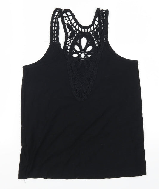 Womens UK Size 6 Atmosphere Black Basic Tank