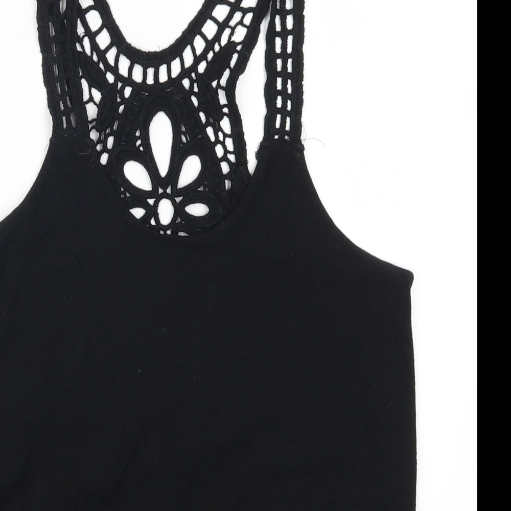 Womens UK Size 6 Atmosphere Black Basic Tank