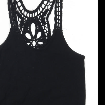 Womens UK Size 6 Atmosphere Black Basic Tank