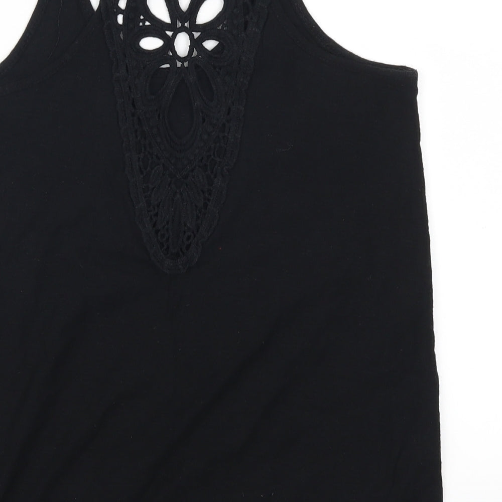 Womens UK Size 6 Atmosphere Black Basic Tank