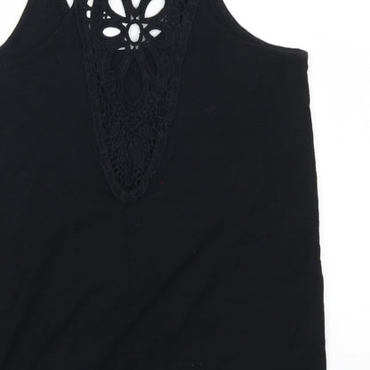 Womens UK Size 6 Atmosphere Black Basic Tank