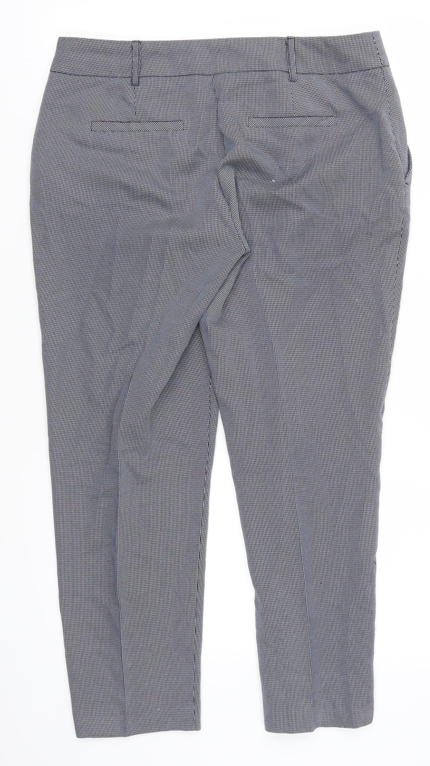 Womens UK Size 12 Dorothy Perkins Regular Fit  Blue Trousers