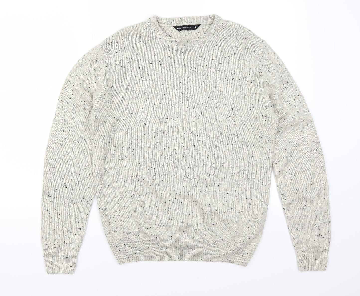 Cedar Wood State Mens Beige   Pullover Jumper Size S