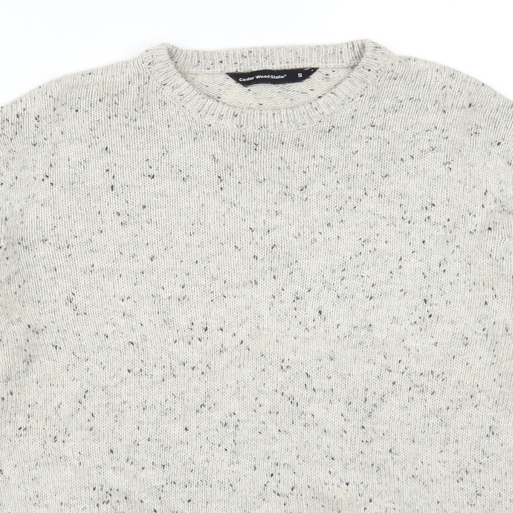 Cedar Wood State Mens Beige   Pullover Jumper Size S