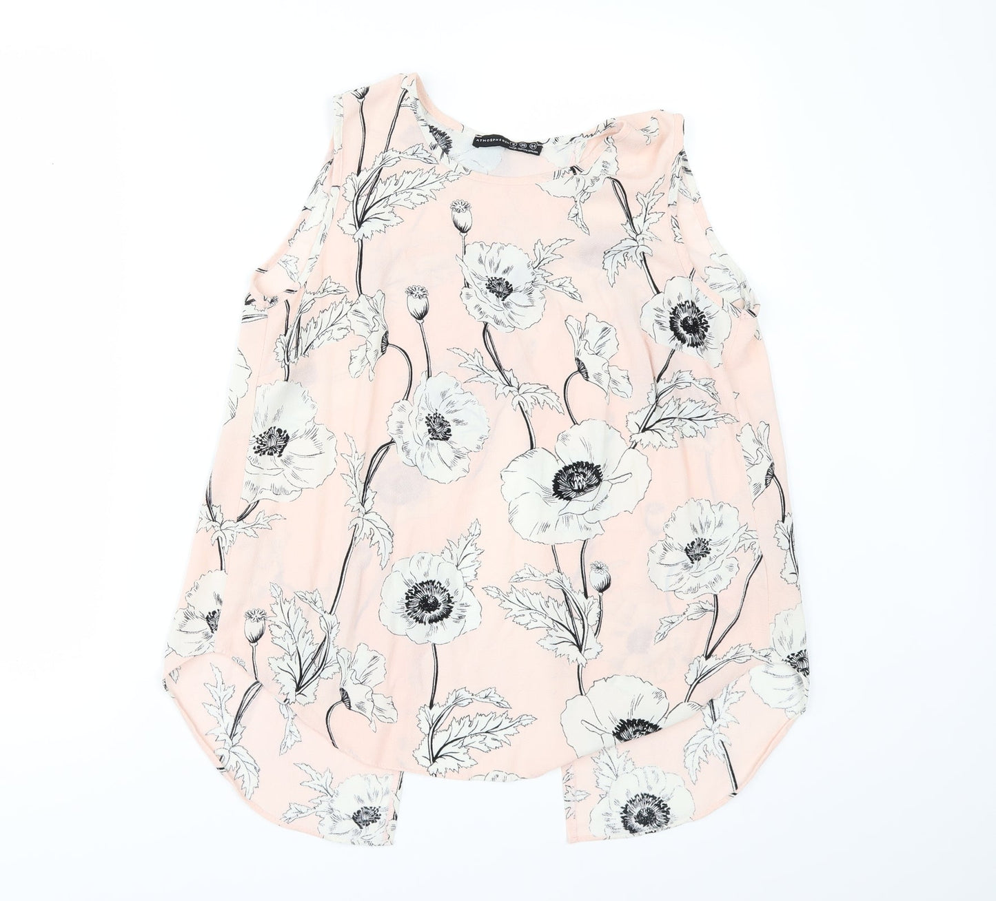 Primark Womens Pink Floral  Tunic Blouse Size 8