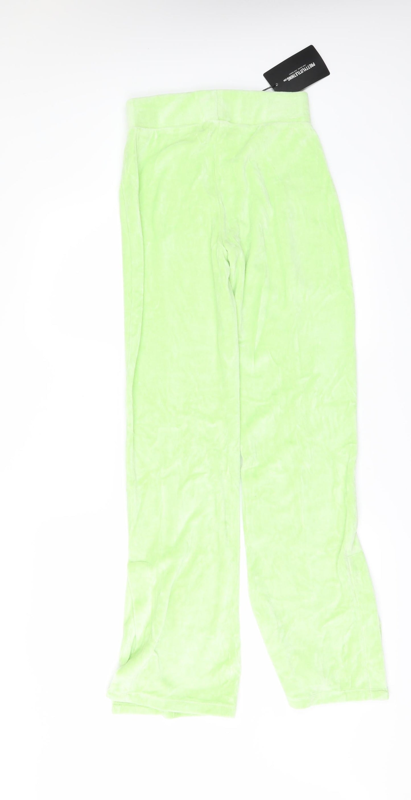 Womens UK Size 6 PRETTYLITTLETHING Regular Fit  Green Trousers