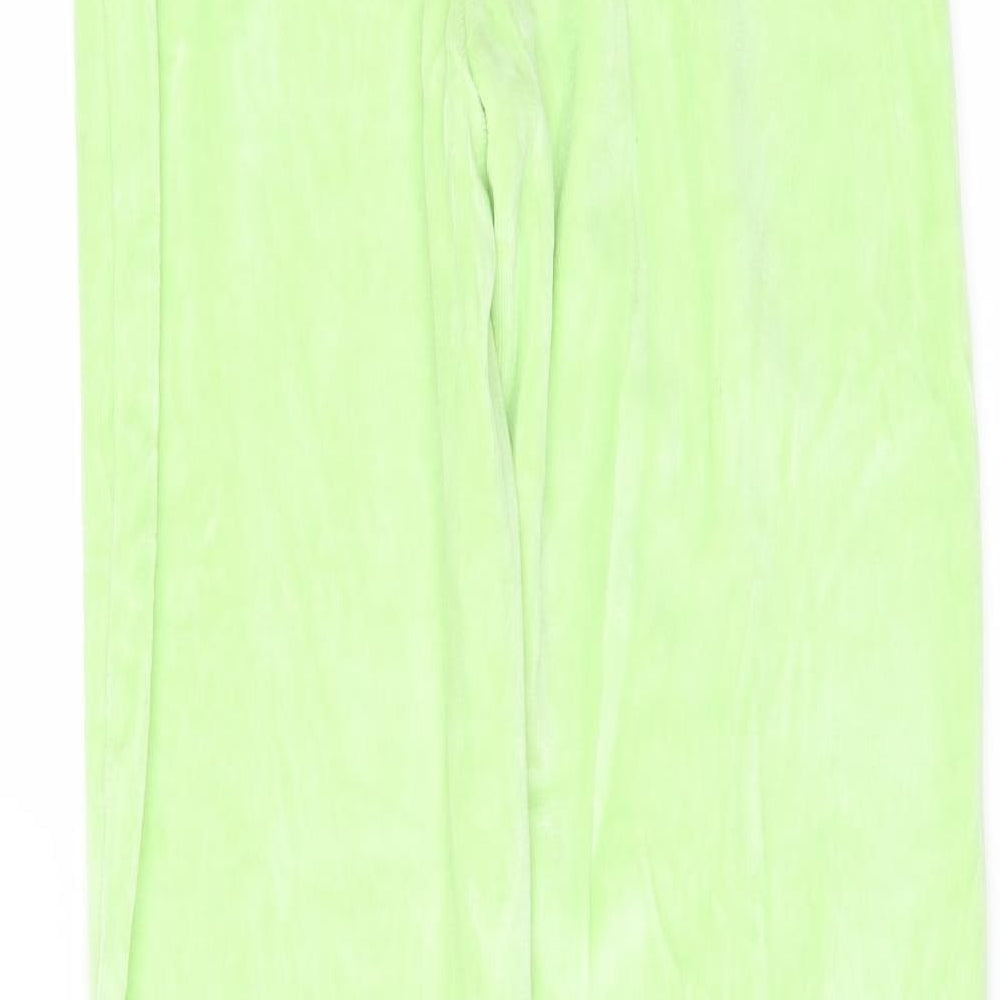 Womens UK Size 6 PRETTYLITTLETHING Regular Fit  Green Trousers