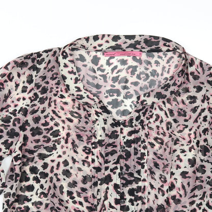 Womens UK Size 10 NEXT Multicoloured Tunic Blouse