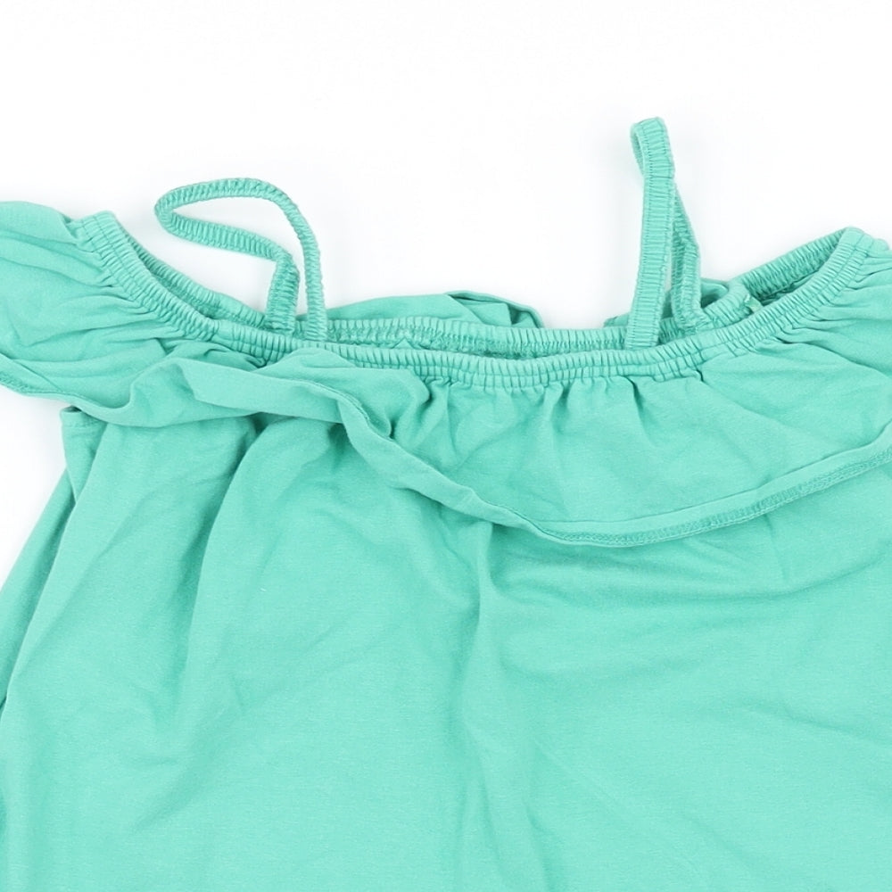 John Lewis Womens Green   Basic T-Shirt Size 10