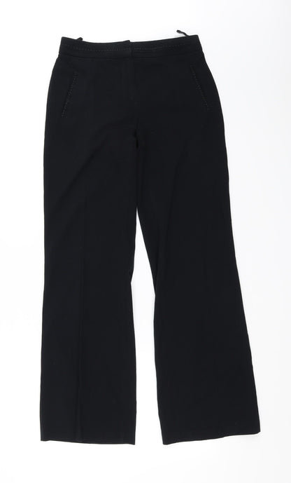 Womens UK Size 8 Marks and Spencer Regular Fit  Black Trousers
