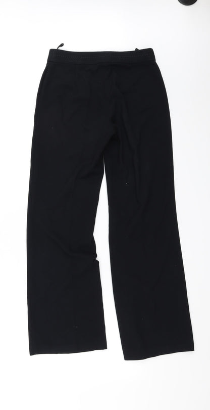 Womens UK Size 8 Marks and Spencer Regular Fit  Black Trousers