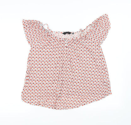 Womens UK Size 6 New Look White Basic Blouse