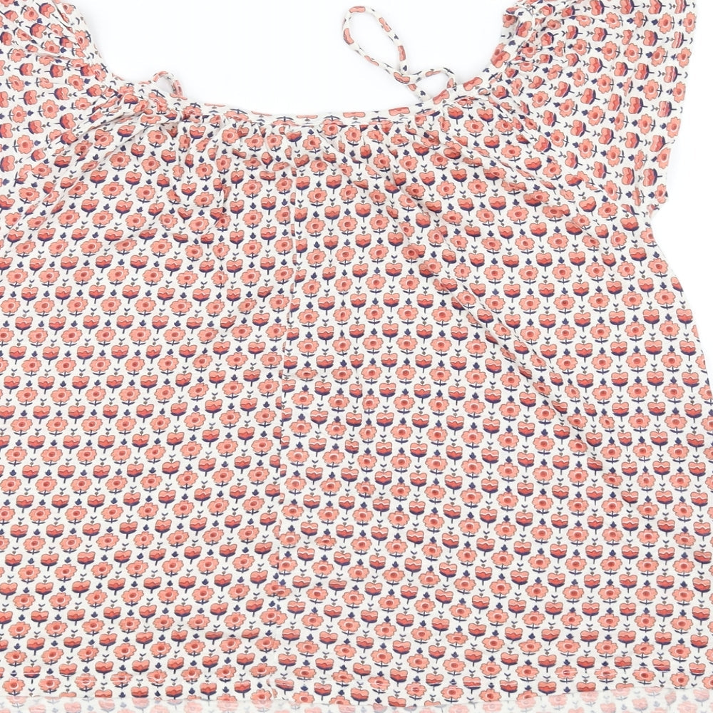 Womens UK Size 6 New Look White Basic Blouse